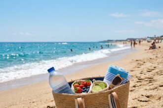 evernews.gr - Το έξυπνο κόλπο με το «παγωμένο σφουγγάρι» στην τσάντα θαλάσσης που κρατάει το νερό και τα φρούτα παγωμένα για ώρες