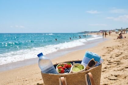 evernews.gr - Το έξυπνο κόλπο με το «παγωμένο σφουγγάρι» στην τσάντα θαλάσσης που κρατάει το νερό και τα φρούτα παγωμένα για ώρες