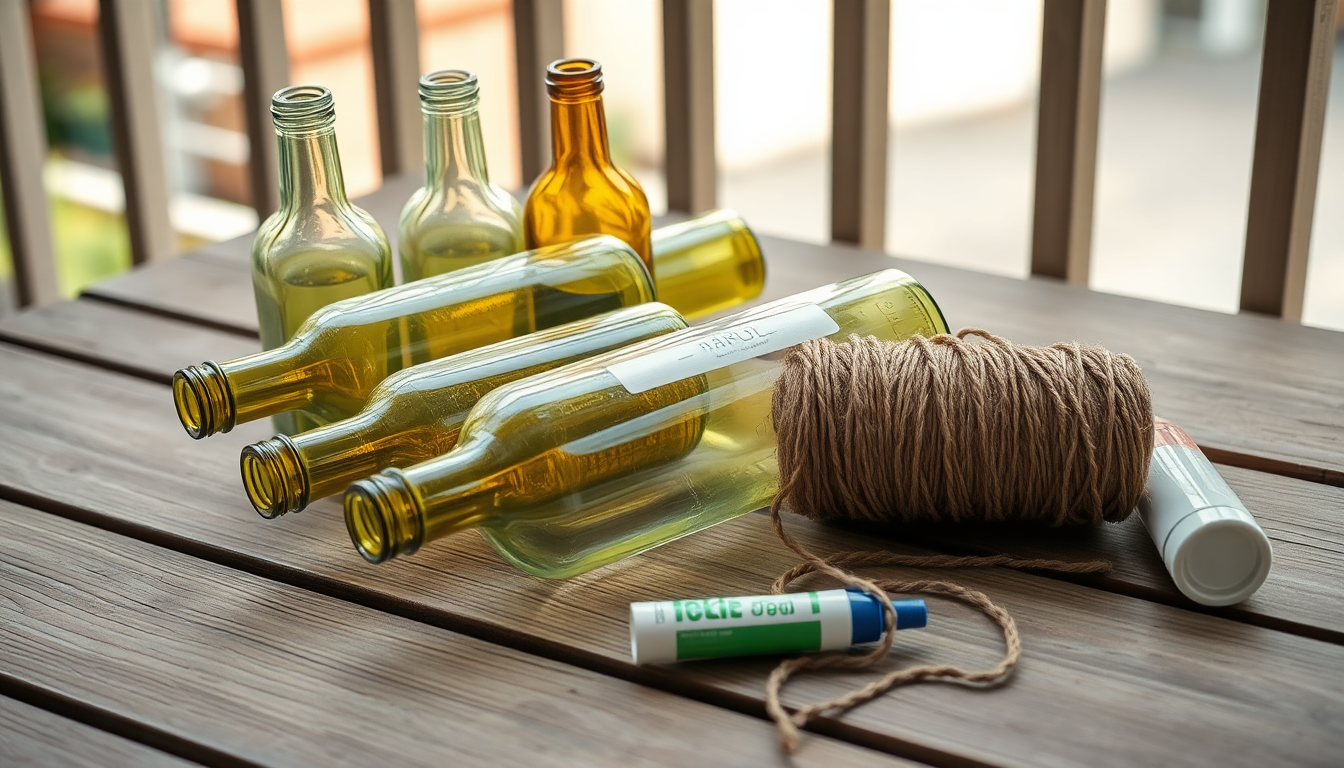 diy glass bottles feat - Παλιά γυάλινα μπουκάλια από κρασί; Μην τα πετάξετε! Δείτε πώς θα τα κάνετε υπέροχα vintage φαναράκια για το μπαλκόνι