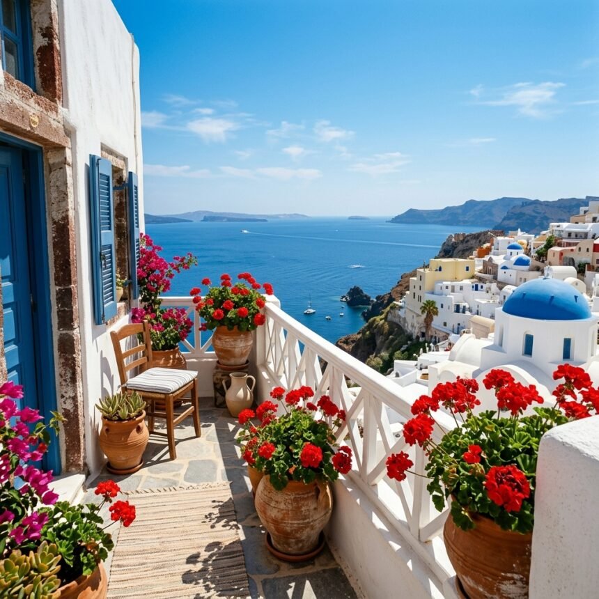 geraniums balcony featured - Το μυστικό για να γεμίσει το μπαλκόνι σας με κατακόκκινα γεράνια όλο το καλοκαίρι