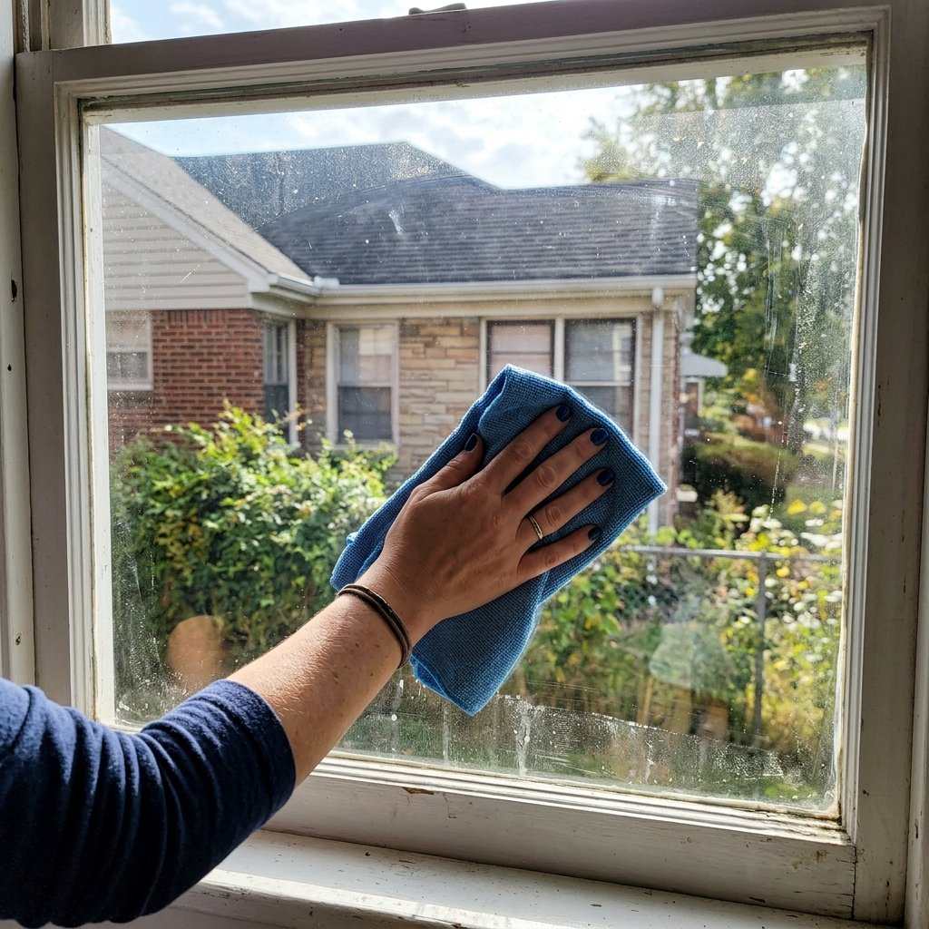 home glass in1 1782507169881 - Το απλό κόλπο με ένα υλικό από την κουζίνα για να λάμπουν τα τζάμια σας χωρίς θολoύρες