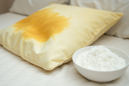 home pillows feat - Κιτρινισμένα μαξιλάρια ύπνου; Το κόλπο με 2 υλικά της κουζίνας για να γίνουν ολόλευκα χωρίς χλωρίνη