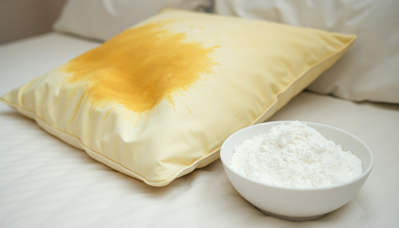 home pillows feat - Κιτρινισμένα μαξιλάρια ύπνου; Το κόλπο με 2 υλικά της κουζίνας για να γίνουν ολόλευκα χωρίς χλωρίνη