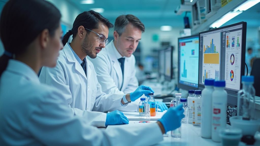 Ερευνητές σε εργαστήριο μελετούν τη σύνδεση εμβολίου γρίπης και άνοιας.