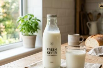 kefir bedtime benefit feat - Γιατί πρέπει να πίνεις κεφίρ πριν κοιμηθείς: Η υπερτροφή που αναγεννά το έντερο και «ησυχάζει» τον εγκέφαλο