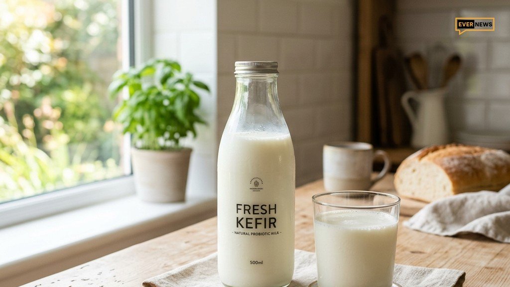 kefir bedtime benefit feat - Γιατί πρέπει να πίνεις κεφίρ πριν κοιμηθείς: Η υπερτροφή που αναγεννά το έντερο και «ησυχάζει» τον εγκέφαλο