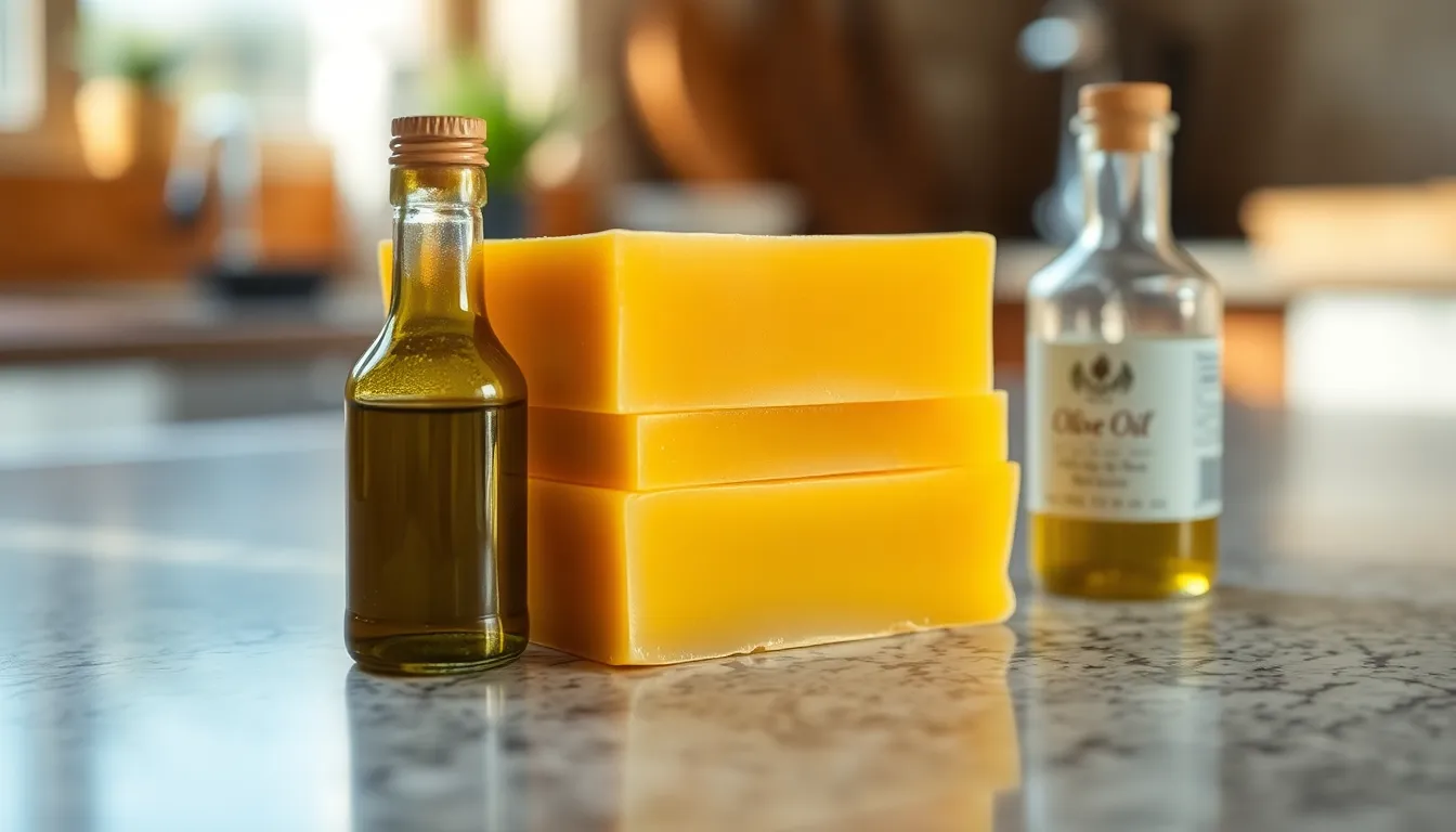Φυσικό μελισσοκέρι και ελαιόλαδο στον πάγκο