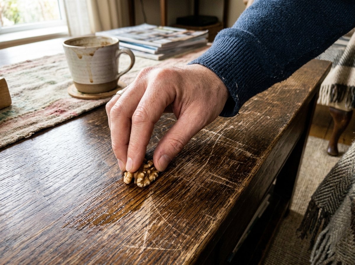 diy walnut inline1 1783869652191 - Το πανέξυπνο κόλπο με το καρύδι που εξαφανίζει τις γρατζουνιές από τα ξύλινα έπιπλα