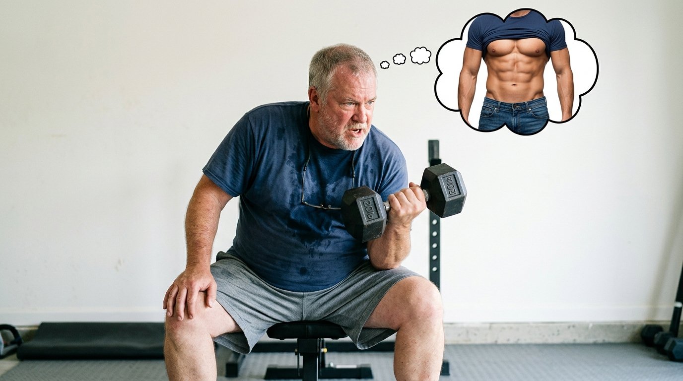 fat man dreaming fit 1783457925924 - 4 βαρετές συνήθειες που πραγματικά βοηθούν στην απώλεια βάρους (σύμφωνα με την επιστήμη)