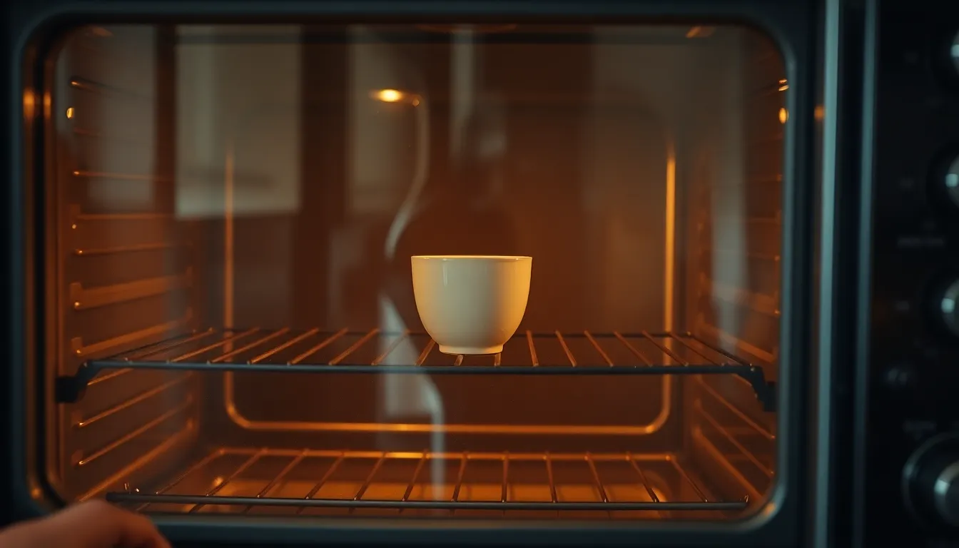 home oven feat - Γιατί οι παλιές νοικοκυρές έβαζαν ένα φλιτζάνι στο βάθος του φούρνου