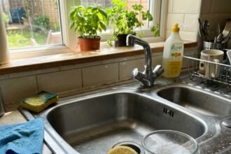 sink cleaning featured 1784043710436 - Βούλωσε ο νεροχύτης και μυρίζει άσχημα: Το έξυπνο κόλπο που λύνει το πρόβλημα
