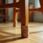 Φελλοί κρασιού κάτω από πόδια επίπλων