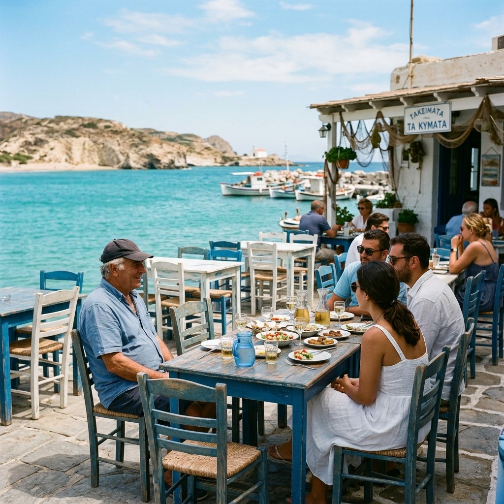 Παραδοσιακό καΐκι στα γαλαζοπράσινα νερά