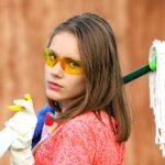 girl, goggles, mop, cleaning, clean, hygiene, rag, wash, cleaner, cleaning materials, young woman, profession, occupation, professional, cleaning, cleaning, cleaning, cleaning, cleaning, clean